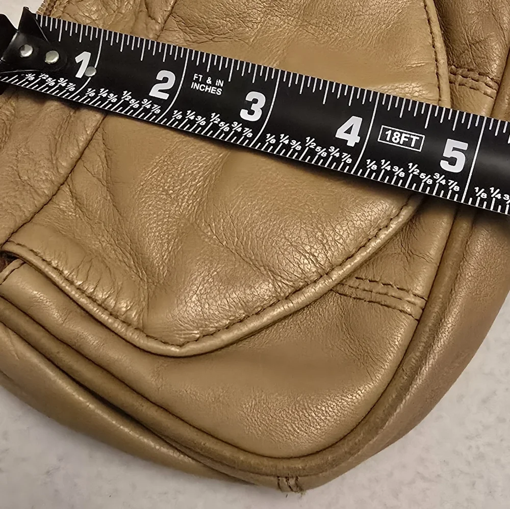 Tan Faux Leather Small Purse